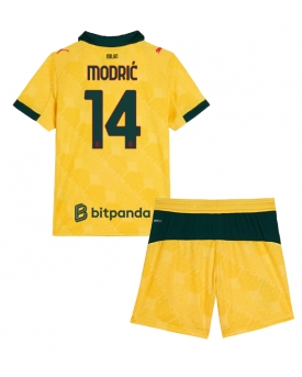 AC Milan Luka Modric #14 Maglia Gara Terza Repliche 2025-26 Bambino Maniche Corte